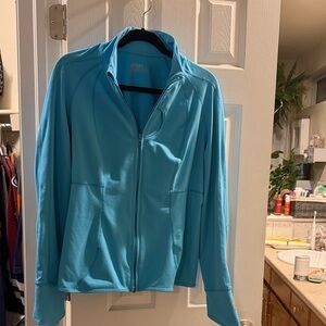 Zella Light Teal Active Zip Jacket